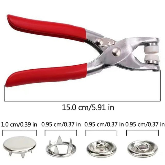 Snap Button Kit with Pliers for Sewing & DIY