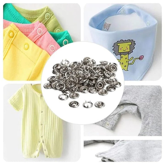 Snap Button Kit with Pliers for Sewing & DIY