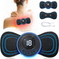 EMS Electronic Pulse Massager Mini Butterfly Massage Pad | Muscle Stimulator for Pain Relief | Body Massager for Neck, Back, Shoulders & Legs | Relaxation Therapy Device