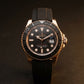 Rolex Yacht Style, Black Dial, Silicone Strap, Waterproof – Men’s Luxury Diver Watch