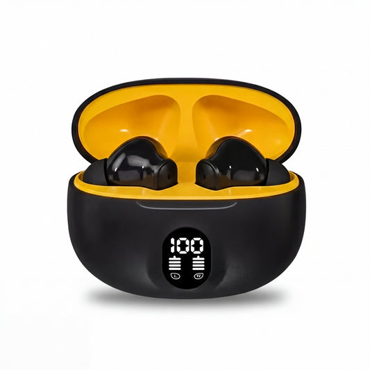 TWS Wireless Earbuds with LED Display – ENC Noise Cancellation, HiFi Stereo