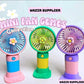 Mini Rechargeable Handheld Fan with Phone Holder – Portable USB Cooling Fan for Home, Office, Travel & Outdoor Use