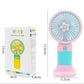 Mini Rechargeable Handheld Fan with Phone Holder – Portable USB Cooling Fan for Home, Office, Travel & Outdoor Use