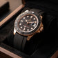 Rolex Yacht Style, Black Dial, Silicone Strap, Waterproof – Men’s Luxury Diver Watch