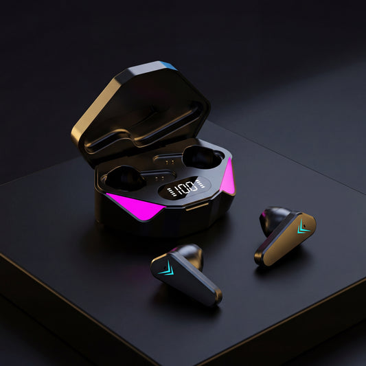 LENOVO™ TWS X15 Bluetooth 5.3 Wireless Earbuds with LED Display, Gaming Mode & Charging Case